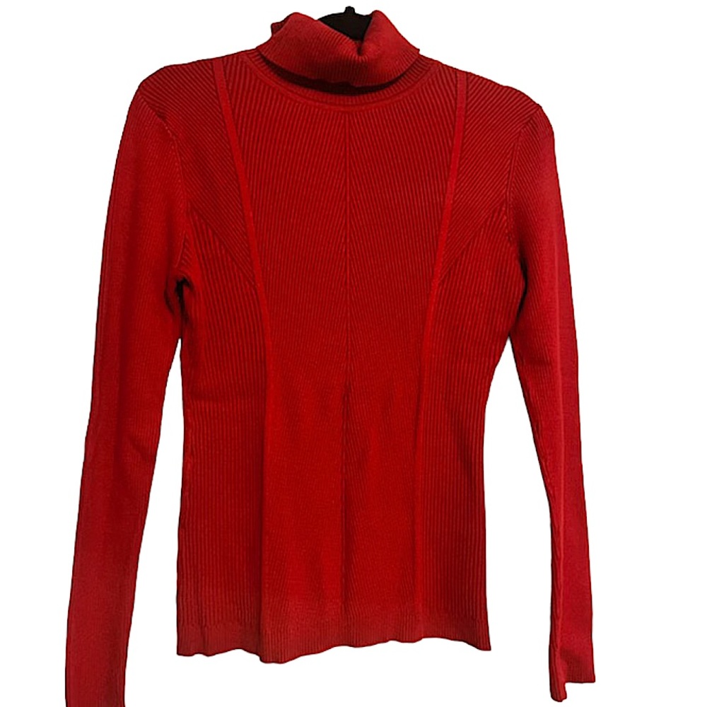 Cato Women’s Red Ribbed Turtleneck
